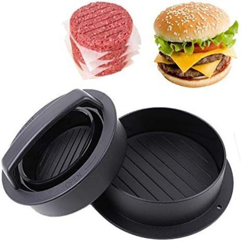 Amazon Hot Selling ABS Burger Meat Press Burger Meat Press Machine Barbecue 3 in 1 Non-Stick Filled Burger Molds