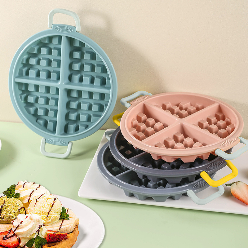 Silicone Waffle Chocolate Baking Pastry Mold Muffin Cake Mold Household Diy Baking Tray