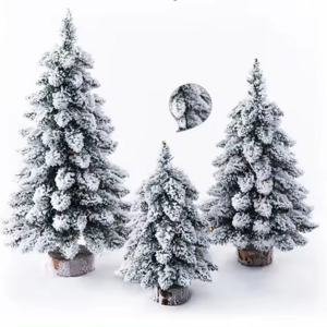 Christmas Small Flocking Tree Mini Christmas Tree Drooping Nordic Style Christmas Tree