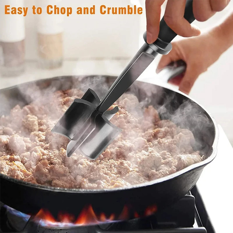 New Kitchen Tool Meat Chopper Grinding Pounding Meat Spatula Cooking Scraper Mixer Pounders