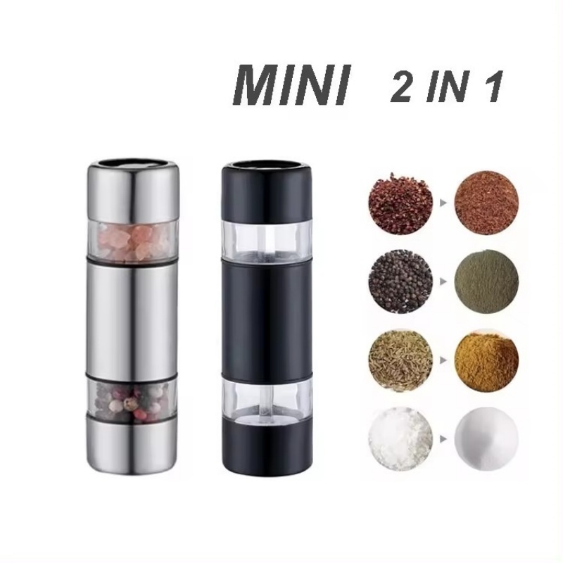 Hot Selling Mini Manual Outdoor Stainless Steel Sea Salt Grinder Seasoning Pepper Mill