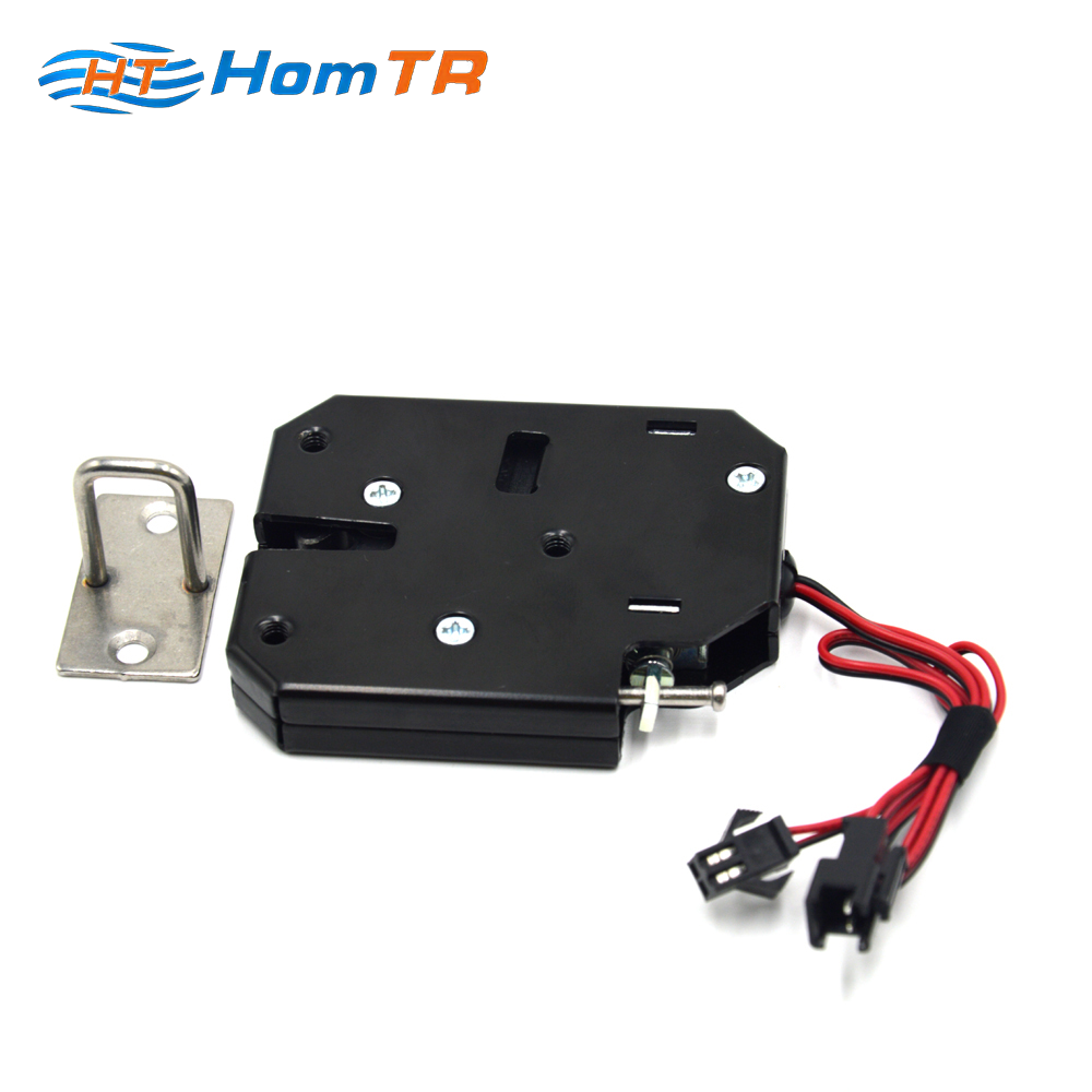 HomTR DC 6V 1.5A Electromagnetic Solenoid Lock Electric Magnetic Lock for Cabinet Door Lock