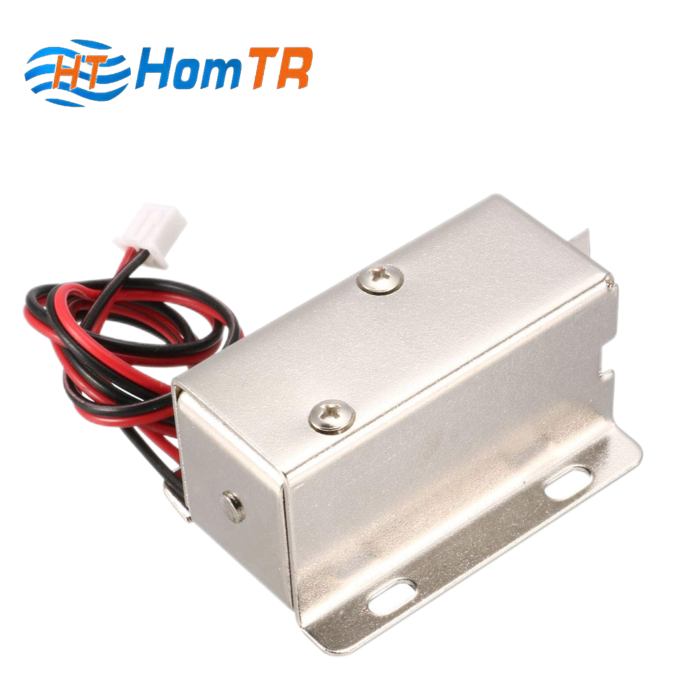 HomTR pulling push electric solenoid lock for gym locker invisible drawer cabinet locks