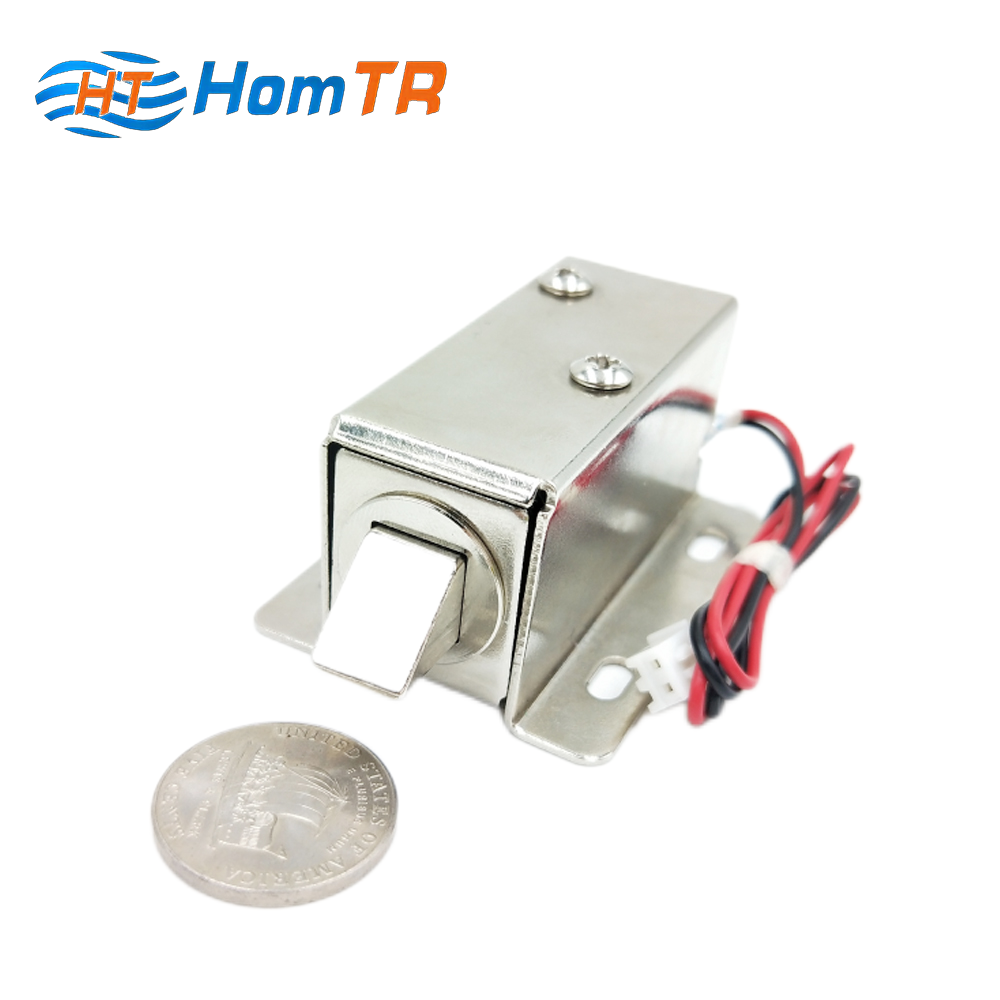 HomTR Safe Box Solenoid File Display Cabinet Electronic Lock 12VDC Drawer Latch Assembly