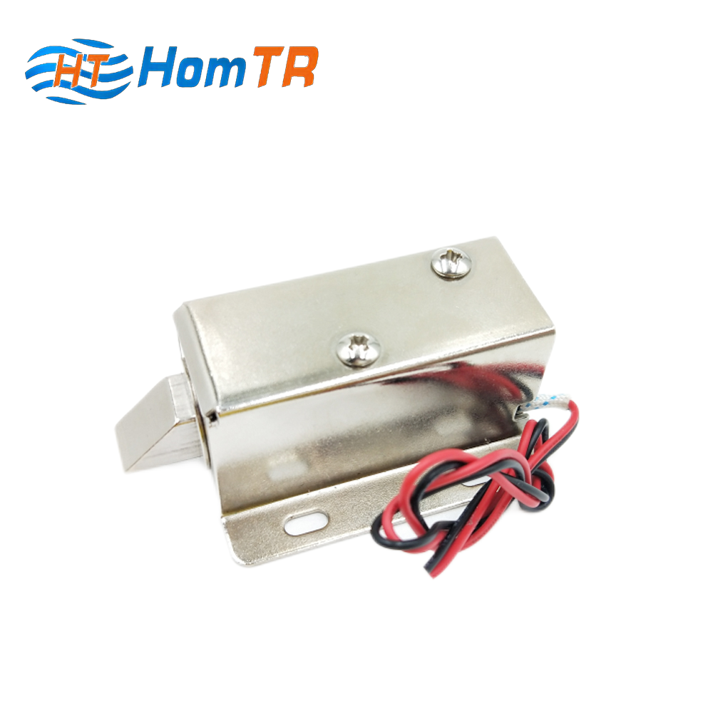 HomTR Safe Box Solenoid File Display Cabinet Electronic Lock 12VDC Drawer Latch Assembly