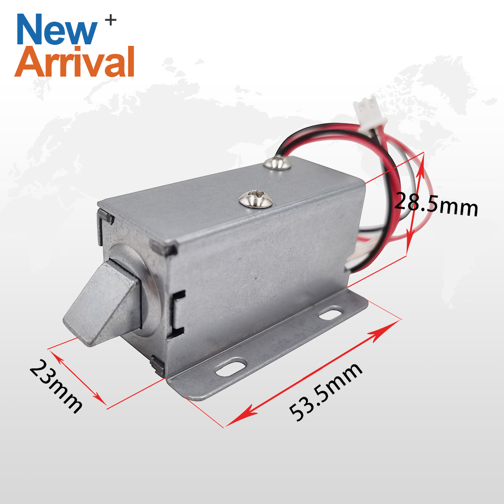 HomTR Safe Box Solenoid File Display Cabinet Electronic Lock 12VDC Drawer Latch Assembly