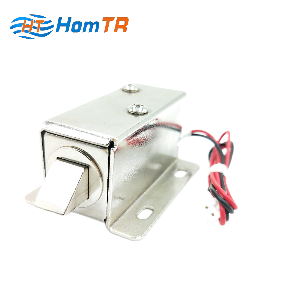 HomTR Safe Box Solenoid File Display Cabinet Electronic Lock 12VDC Drawer Latch Assembly