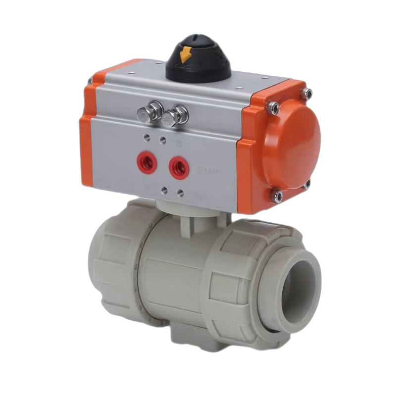 HomTR 24V Dc Electric Radiator Flow Control valve Pvc Plastic Shut Off Gas Air Proportional Ball Valves