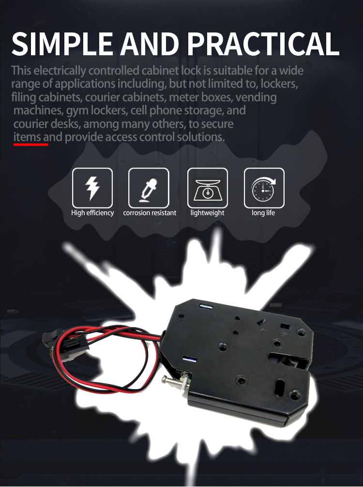 HomTR Cabinet Magnetic Electric Parcel Lock Intelligent Solenoid Electronic Locker Electromagnetic Lock