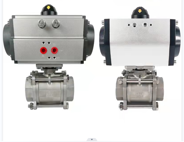 HomTR Electric Sanitary Solenoid 24V Air Ball Valve Actuator Pneumatic Butterfly Control Motorized Valves