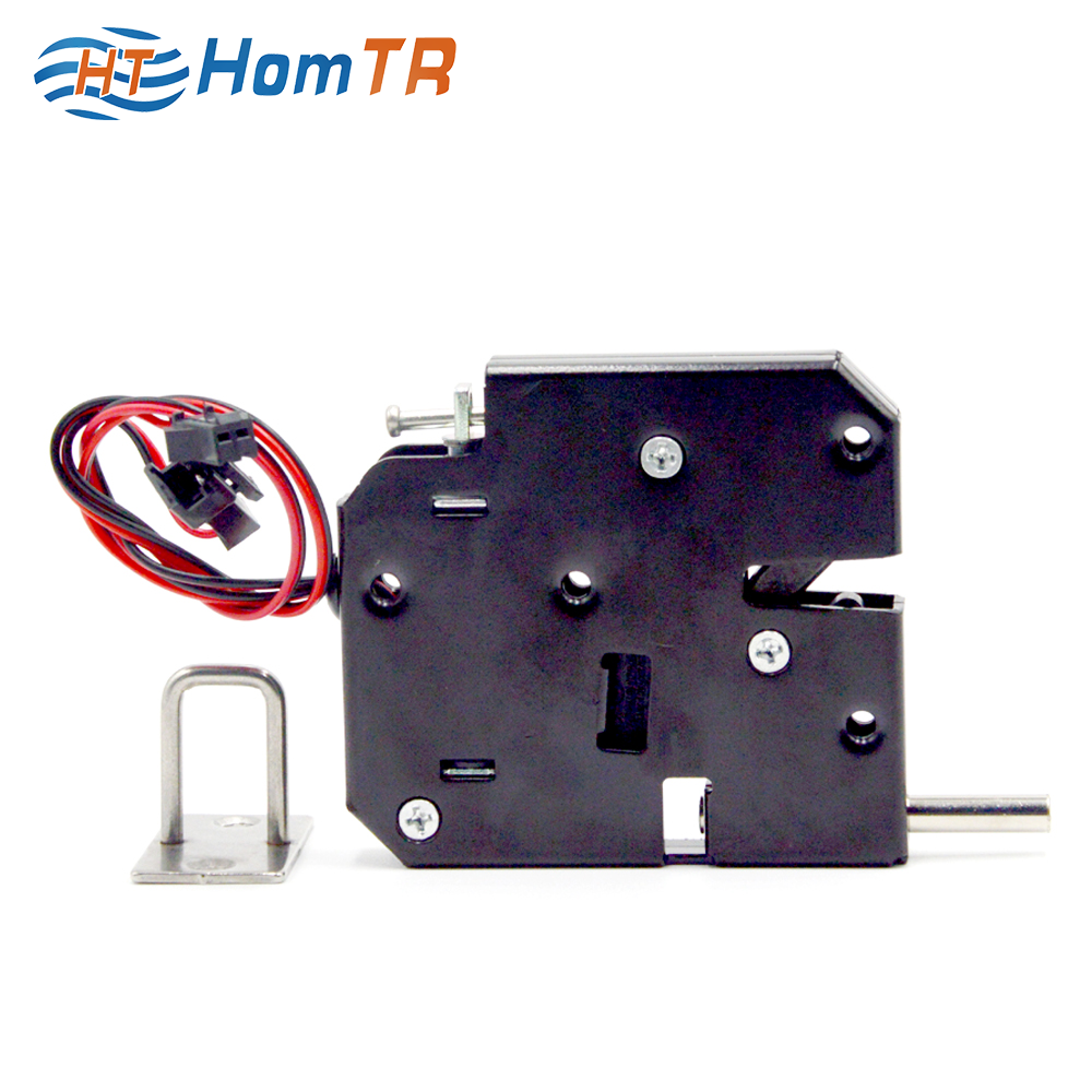 HomTR DC24V Lock Electric Magnetic Lock Electronic Rotary Latch for Vending Machine Electronic Solenoid  Lock