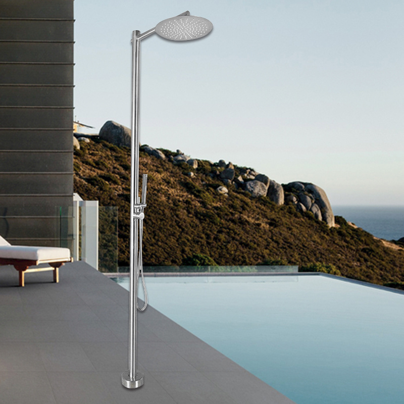 Stainless steel outdoor swimming pool beach shower column set for swimming pool and garden