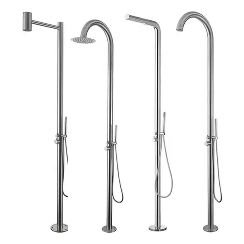 Stainless steel outdoor swimming pool beach shower column set for swimming pool and garden