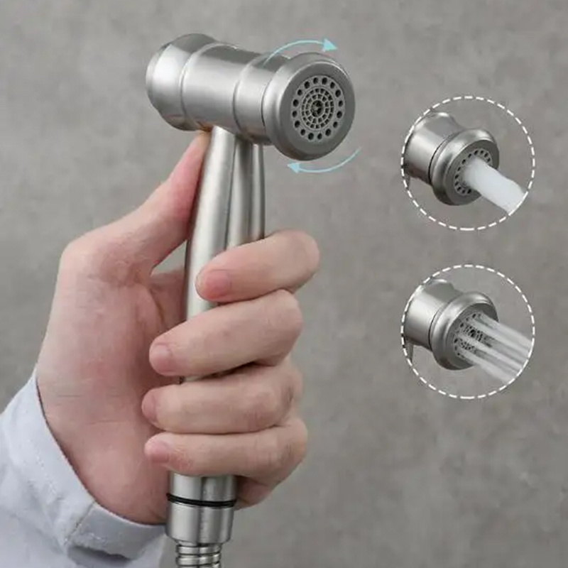 high pressure Bathroom Brass Wall Mounted Shattaf handheld Toilet Sprayer hot and cold water Toilet Faucet for toilet