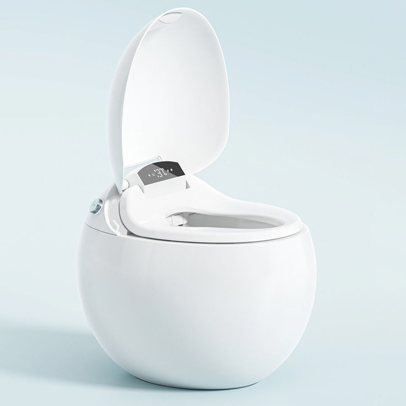 modern high quality ground s trap round egg shaped ceramic smart intelligent one piece wc toilet bowl bidet