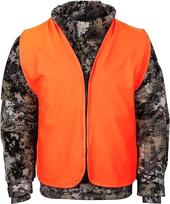 High-Visibility Waterproof Deer Bow Hunting Gear Blaze Orange Hunting Vest fishing Camping Outerwear Forest Camouflage Clothing