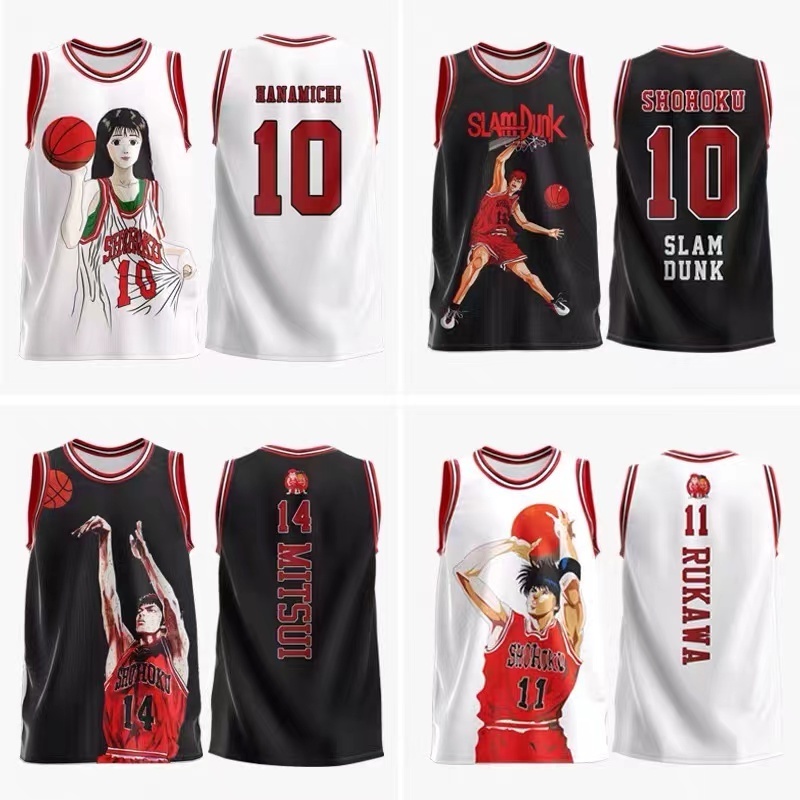 custom rasta sublimation-basketball-jersey-uniform-design anime basketball jersey