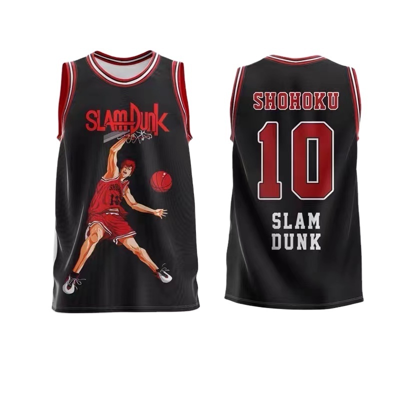 custom rasta sublimation-basketball-jersey-uniform-design anime basketball jersey