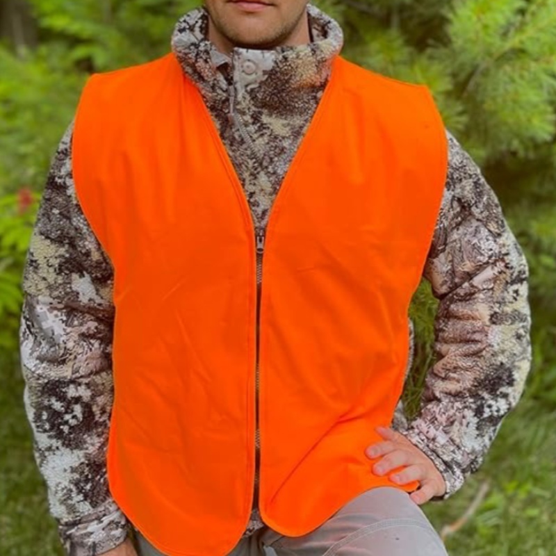 High-Visibility Waterproof Deer Bow Hunting Gear Blaze Orange Hunting Vest fishing Camping Outerwear Forest Camouflage Clothing