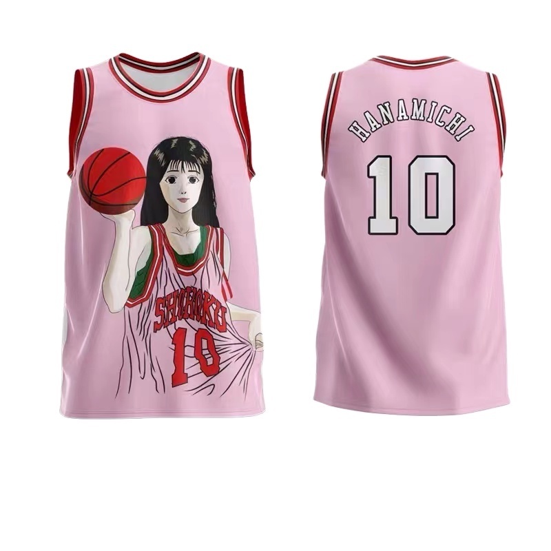 custom rasta sublimation-basketball-jersey-uniform-design anime basketball jersey