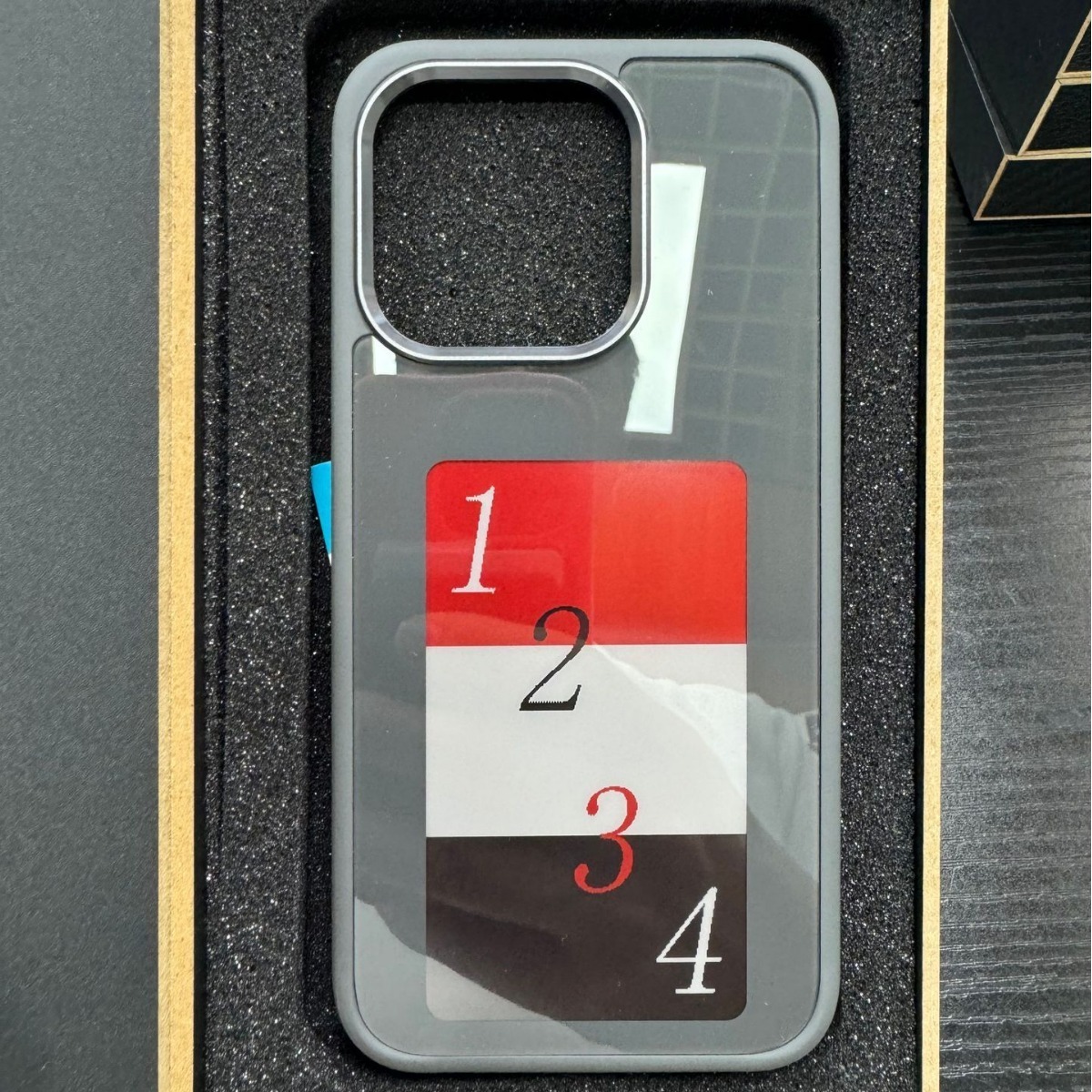 Honatop new designer mobile cell accessories DIY smartphone case smart e ink screen NFC display cases for iPhone 14 15 pro max