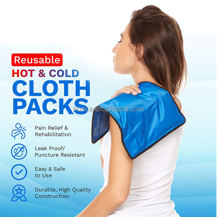 Wholesale Large Gel Ice Pack, Flexible Hot or Cold Pack, Reusable Cold Packs for Injuries, Knee, Back, and Shoulder Pain Relief