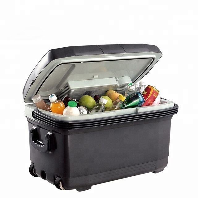 45l Small Commercial Mini Fridge 12V Deep Car Freezer   Mini Refrigerator Freezer portable camping cooler box