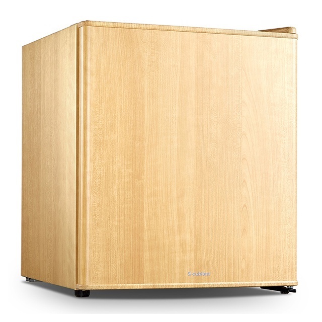 42L Wood Grain colored refrigerator with lock and key