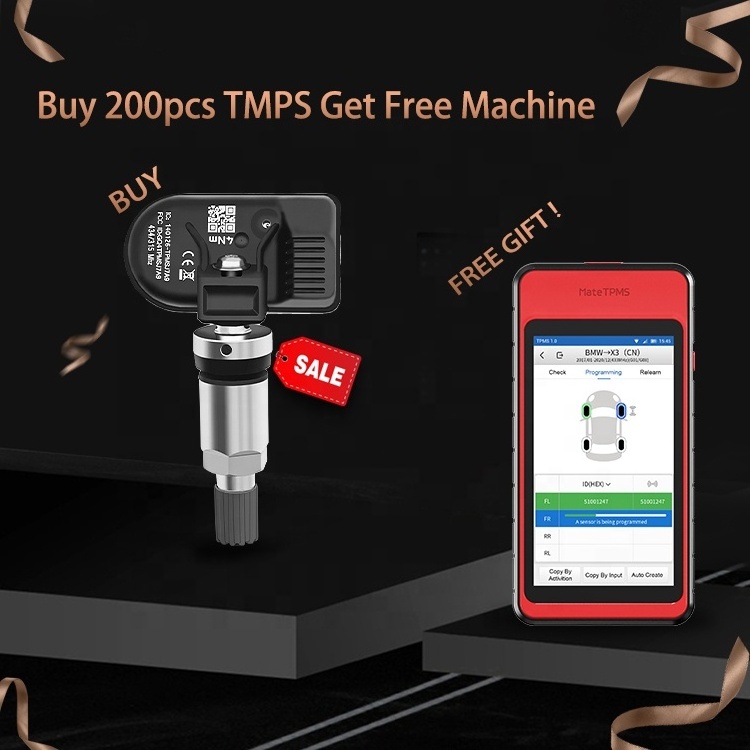 Sorghum Free machine universal programable tire gauges pressure monitoring internal tpms programmer 315 433 car tire tpms sensor