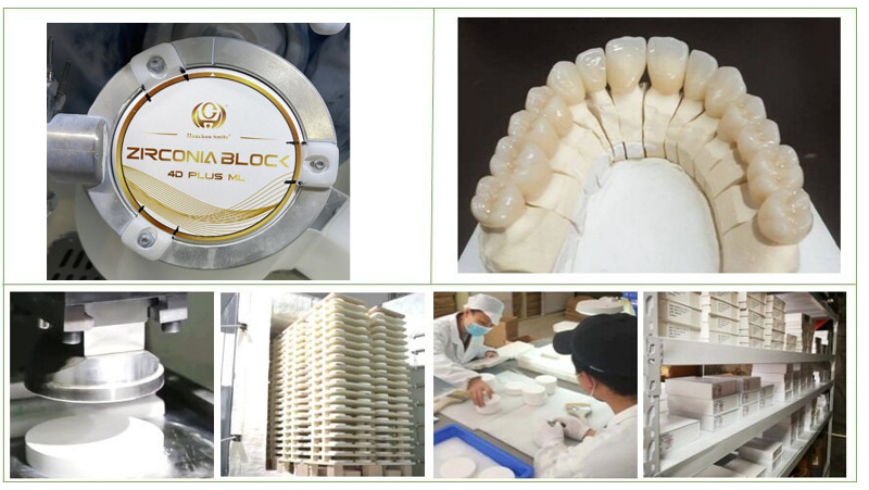 China Supplier Best Selling Dental Laboratory Supplies 4d plus multilayer zirconia blocks dental zirconia blank