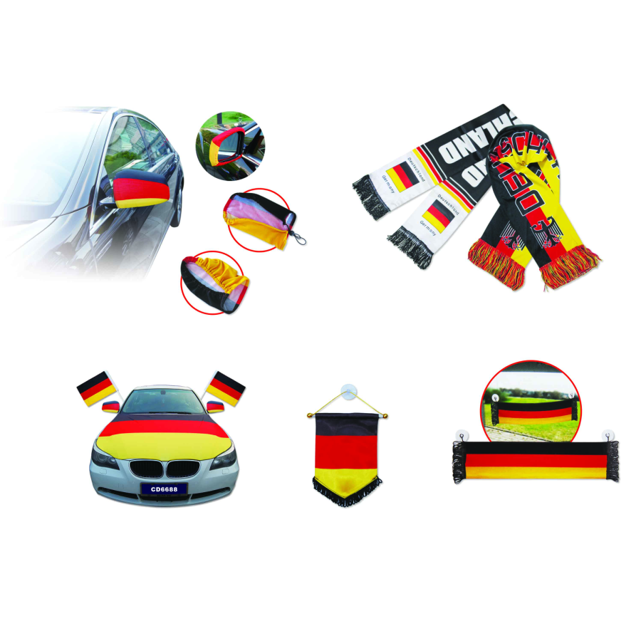 2024 Deutsch national flag head umbrella german colors flag head umbrella