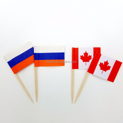 Cheaper sandwich toothpick flags