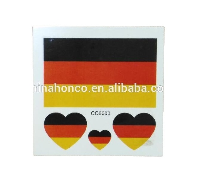 Holland flag nail sticker kit/non-toxic football nail stickers set for Euro