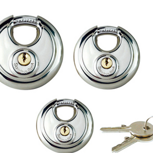 round combination stainless steel disc padlock