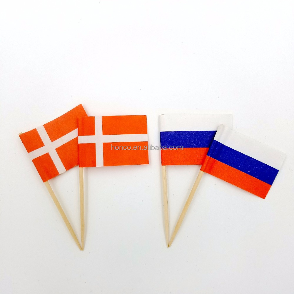 Cheaper sandwich toothpick flags