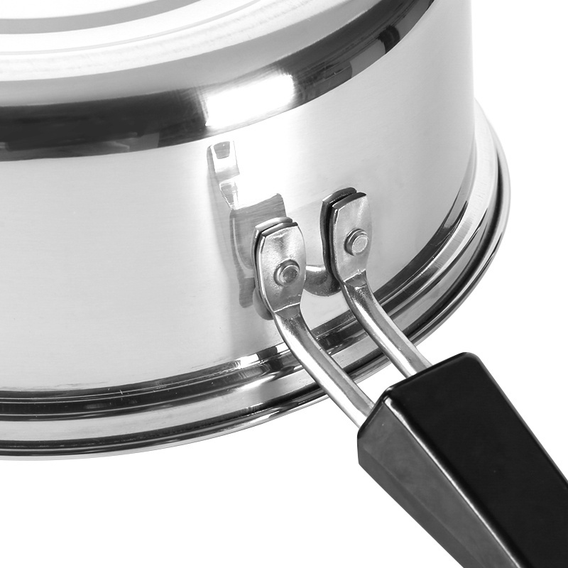 stainless steel saucepan with steamer insert cookware set