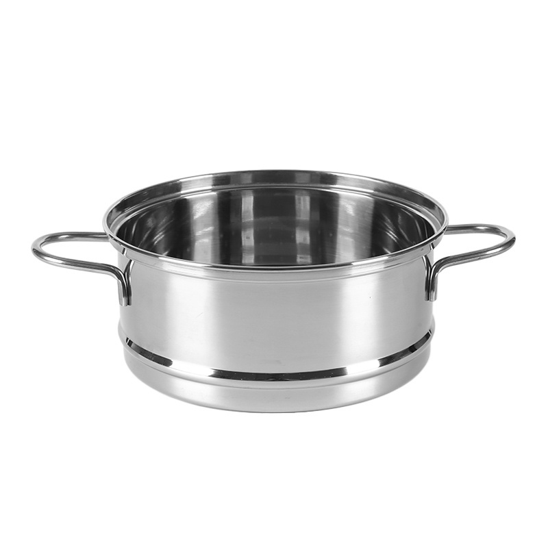 stainless steel saucepan with steamer insert cookware set