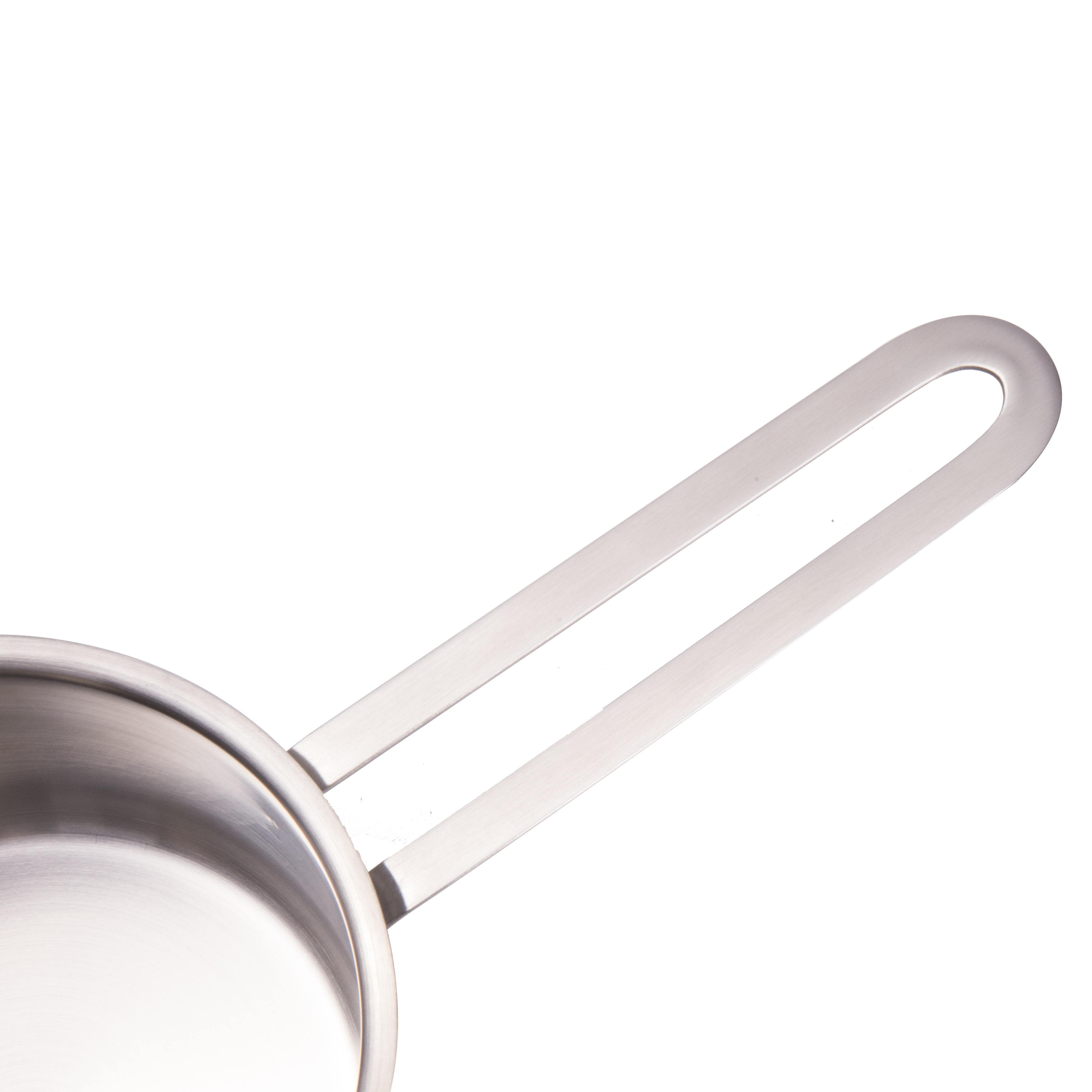 High Quality 304 Stainless Steel soup pot sauce milk pan with Tempered glass lid 14CM