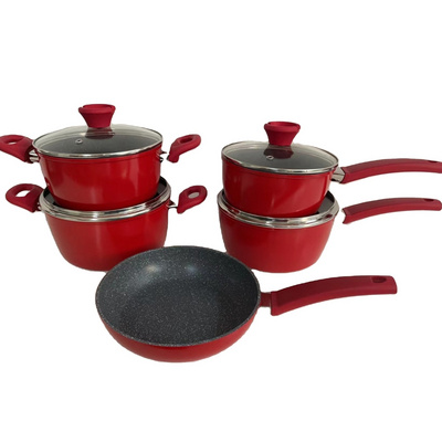 Non Stick Milk Pan With Glass Lid Small Soup Pot for Gas Induction Cookers Forged Aluminum Non Stick Sauce Pan