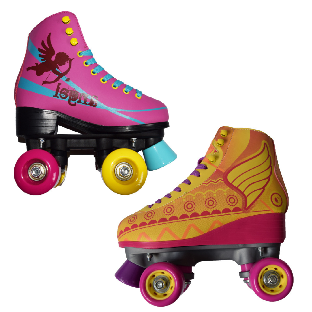 4 wheels angel led flashing juguetes patines soy luna profissionais