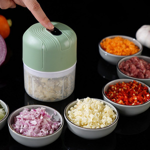 Electric Garlic Chopper Food Processor Vegetable and Meat Chopper Wireless Garlic Mincer Tool for kitchen