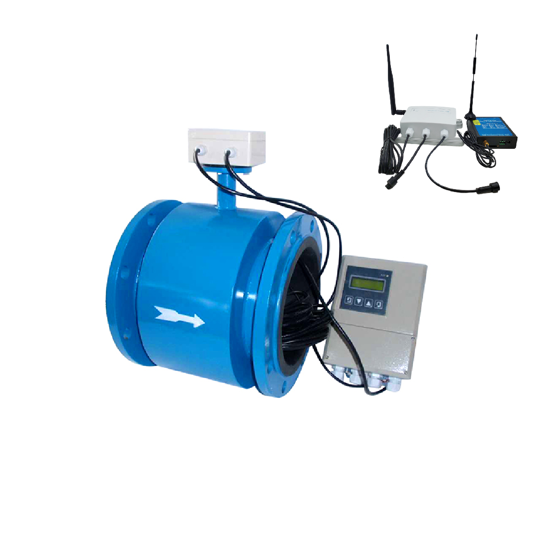 RS485 4-20MA INDUSTRIAL HIGH PRESSURE DIGITAL LIQUID CONTROLLED WATER ELECTRO MAGNETIC FLOW METER