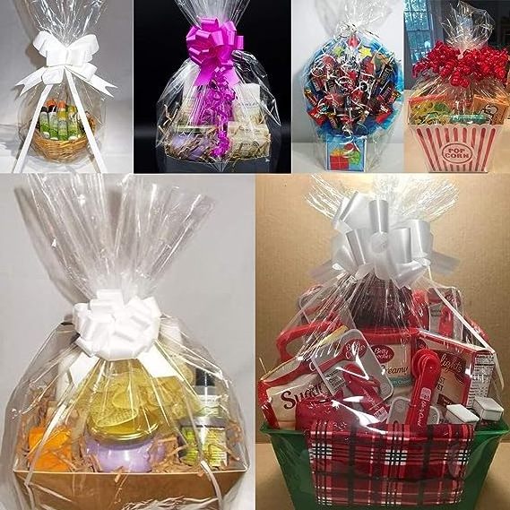 Clear Cellophane Wraps Roll cellophane paper clear cellophane Gifts Baskets Arts & Crafts Treats Wrapping