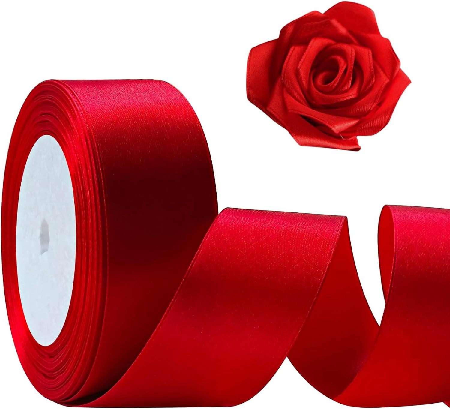 38 mm/1.5 inch 5 yard Satin craft ribbons for bouquet fabric ribbons gift wrapping weddings bow making and decoration