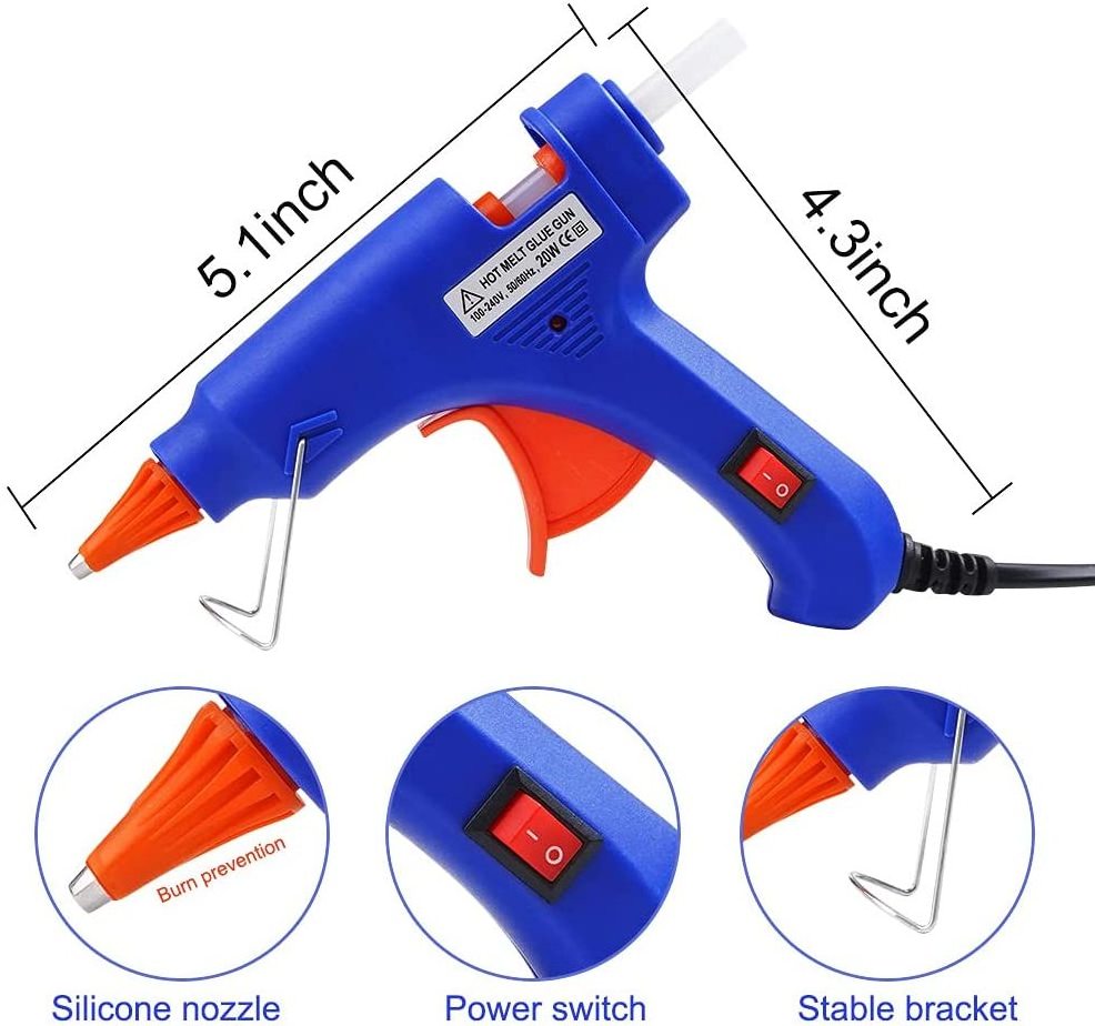 20W High Quality Electric Hot Glue Gun Hot Melt Glue Gun Small