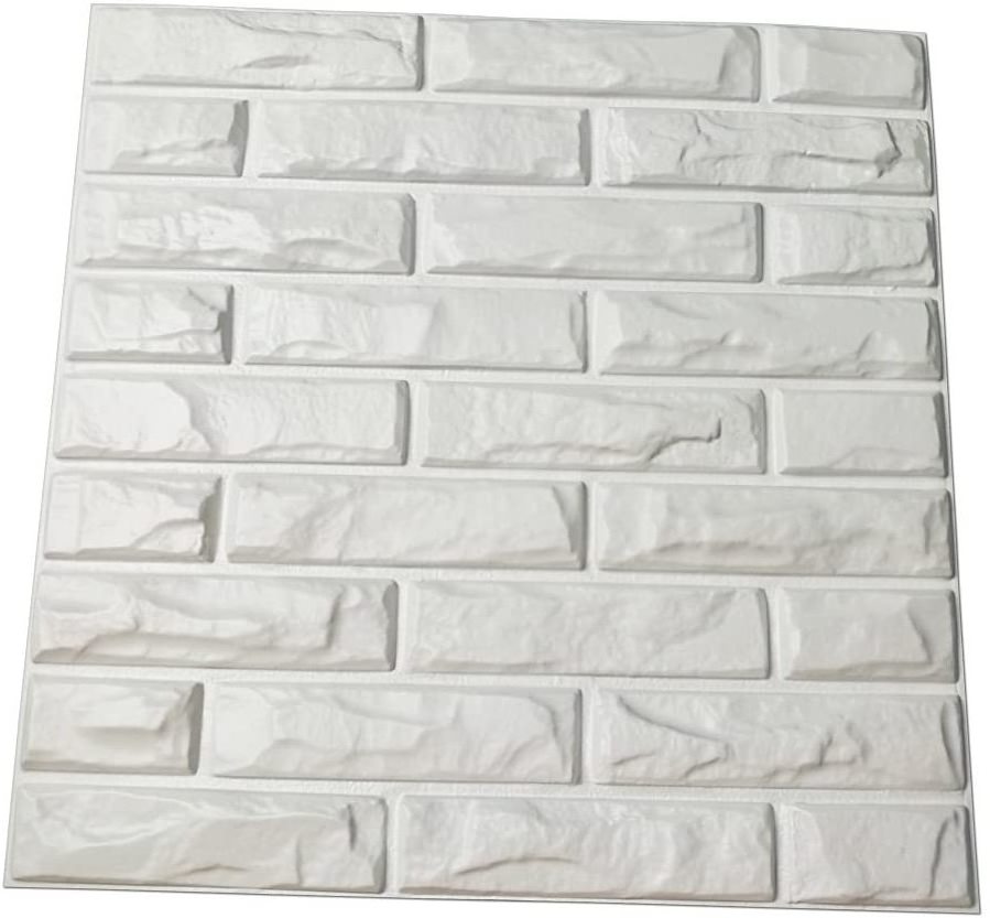 White Brick 3D Wall Panels Peel and Stick Wallpaper for Living Room Bedroom Background Wall Decoration 3D Brick Foam Wallpaper