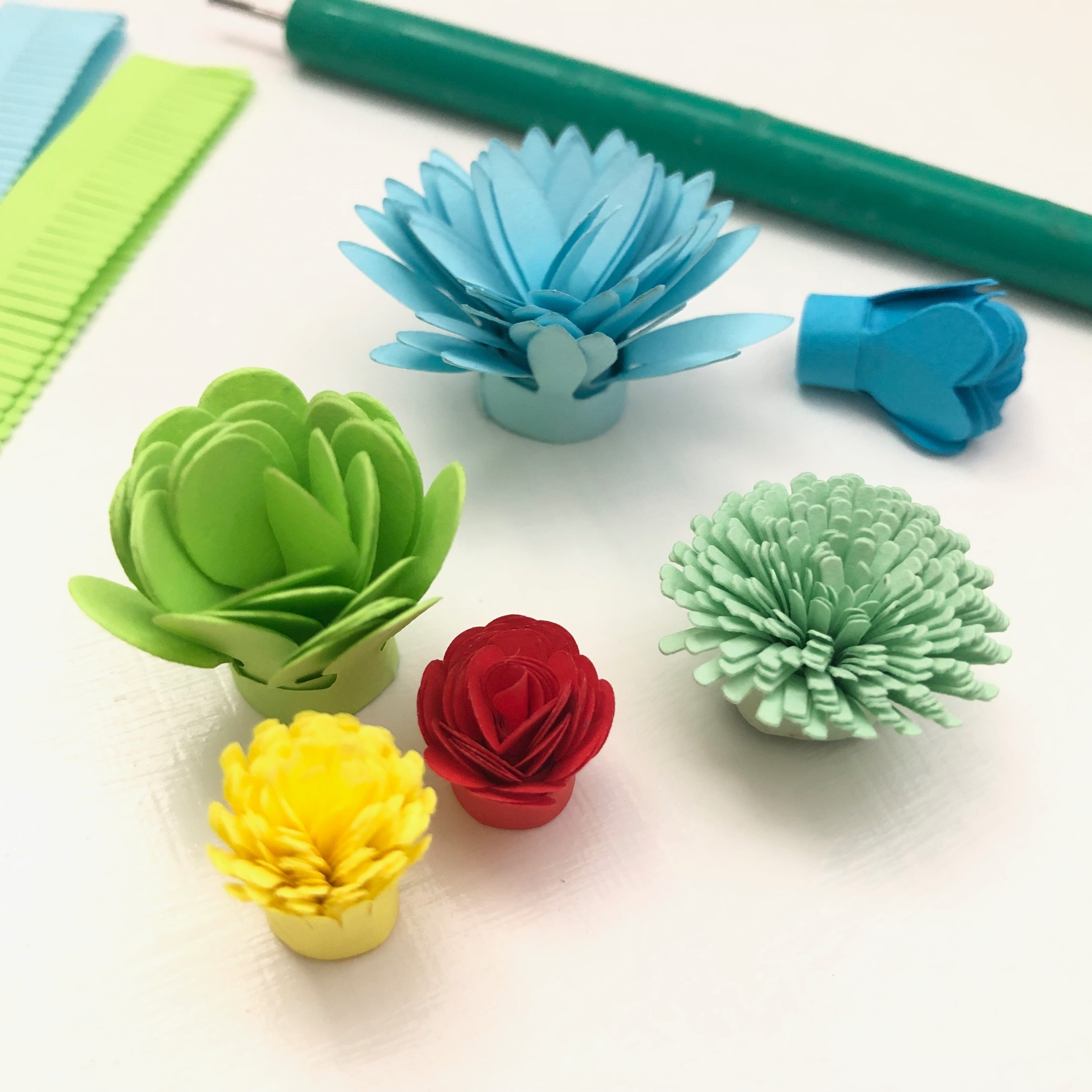 Quiling Paper for Flowers 3D Petal Quill Paper Color Origami Paper