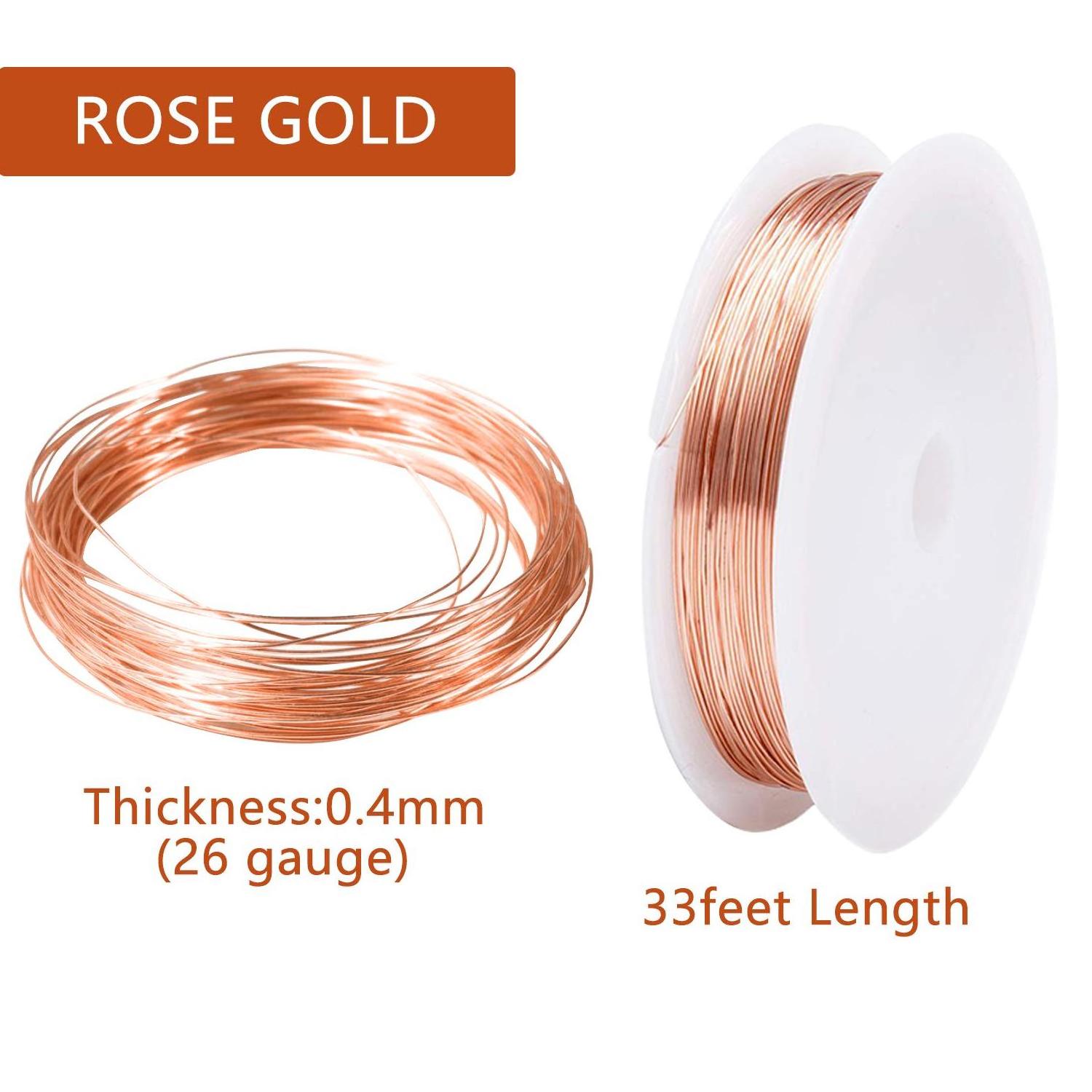 Jewelry Wire for Jewelry Making, Craft Wire Tarnish Resistant Copper Beading Wire for Jewelry Making Supplies and Crafts