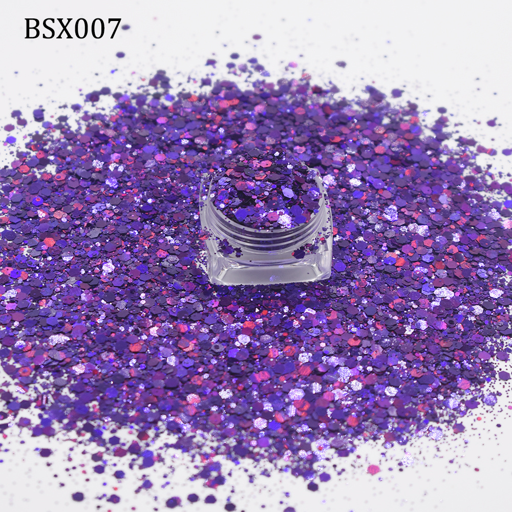 bio degradable Glitter Bulk Powder Holographic Cosmetic Glitter Glitter Chunky