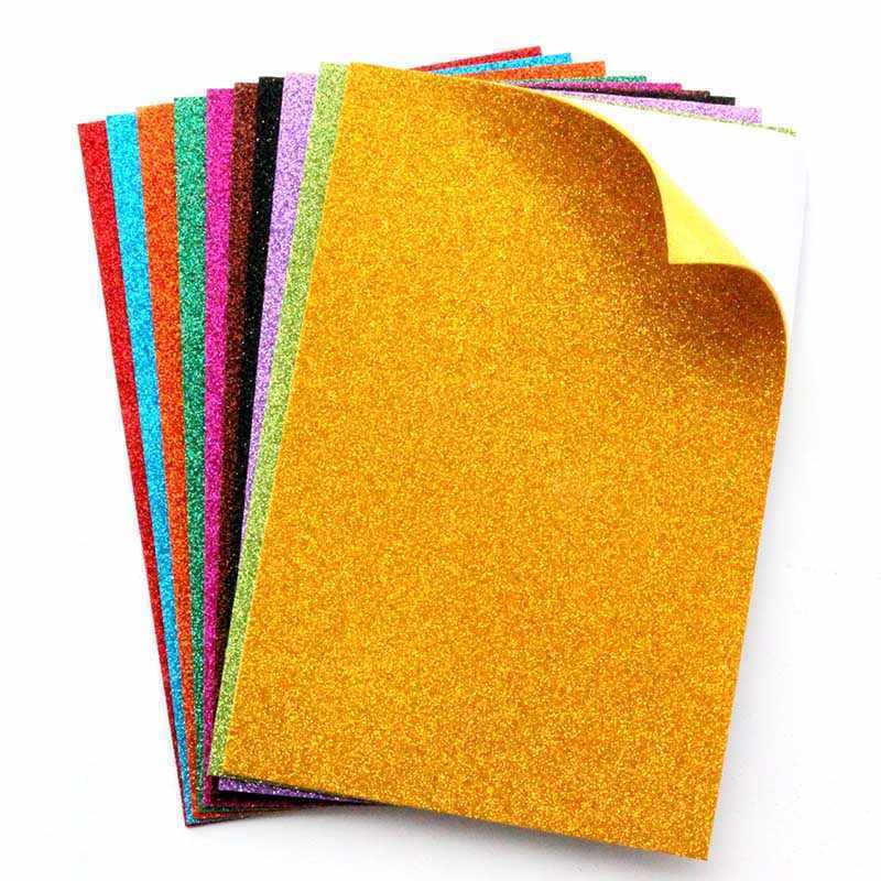 Art Craft EVA foam with Glitter 2MM Color Foam for Craft EVA Foamy Escarchado EVA Foami para Manualidades